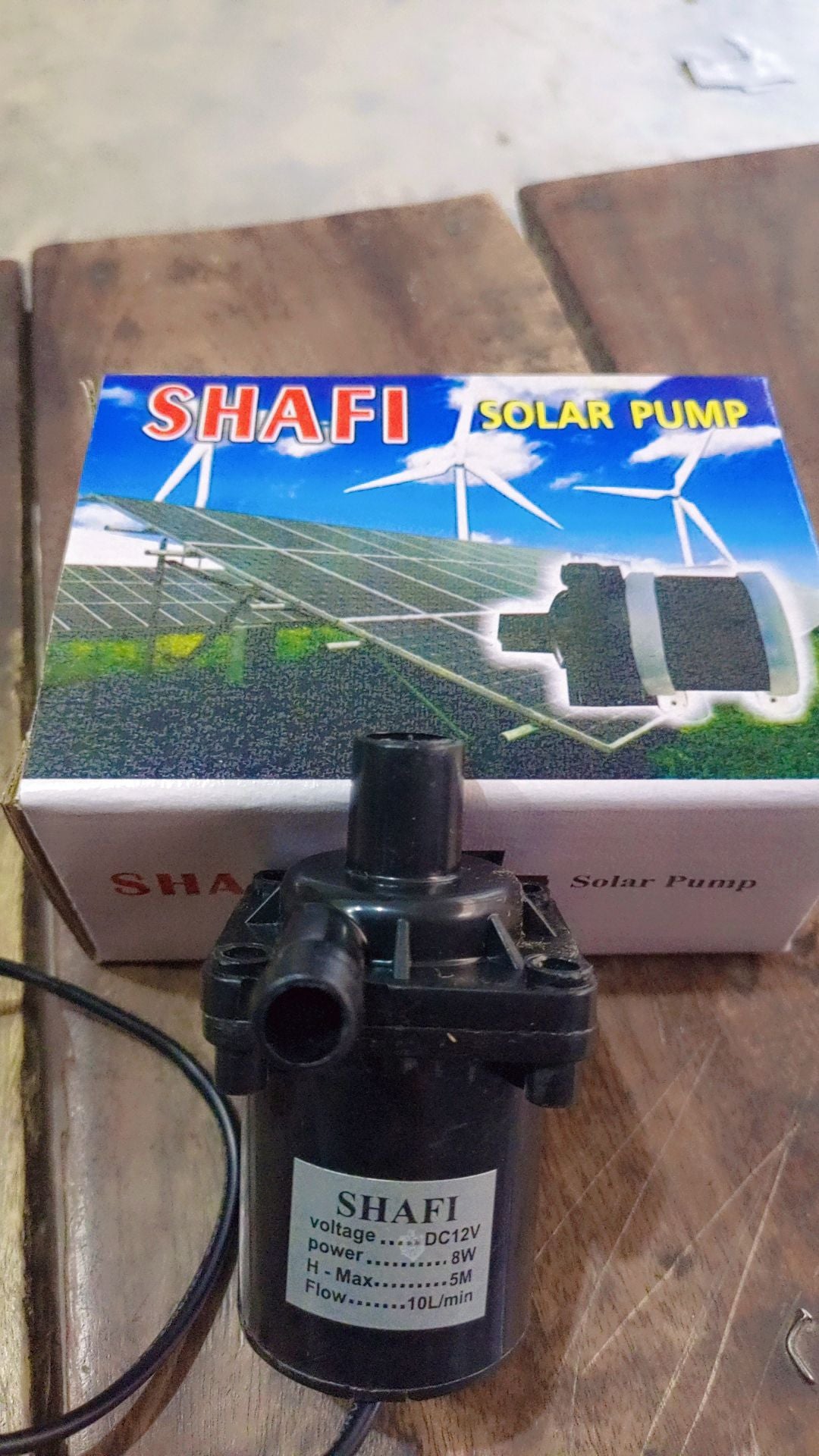 SHAFI 12V DC Solar Water Submersible Pump High Pressure 800L/H Portable Water Pump For Room Air Cooler , Fountain , Fish Aquarium Fountains & Other Multiple Purposes